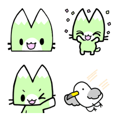 Easy-to-use classic cat emoji Wildcat