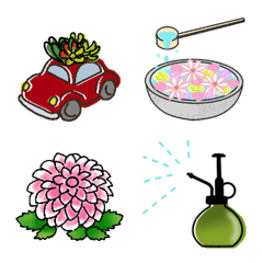 Seasonal flowers and plants emoji 1