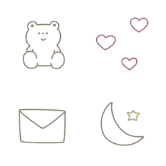 Simple cute little emoji