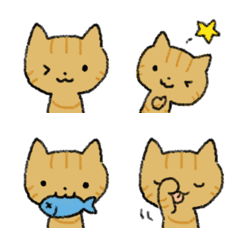 Orange tabby cat emoji
