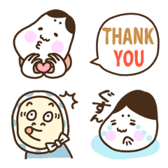 Funny Emoji of Okame and Hyottoko