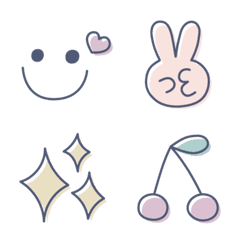Simple cute emoji Nuance color 1