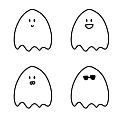 kawaii ghost emoji