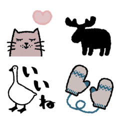 Moving Nordic style emoji