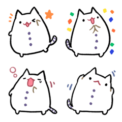 Cat like rice cake Emoji