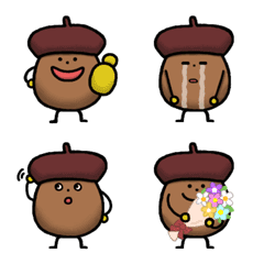 acorn in a beret emoji
