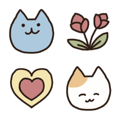 yurufuwa cats emoji