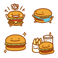 ハンバーガーの日常色々絵文字