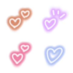 Neon heart Emoji