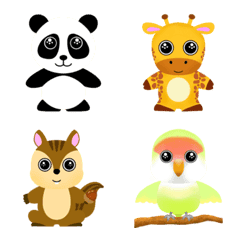Cute mascot animals