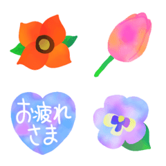 Flower,heart greeting message