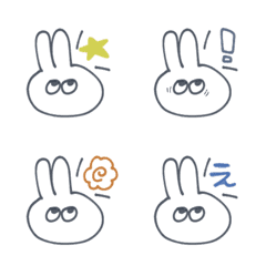 funny rabbit emoji kawa