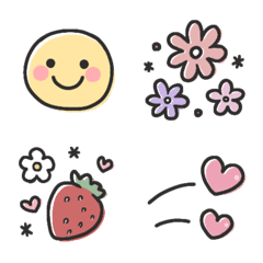 easy to use - simple girly emoji