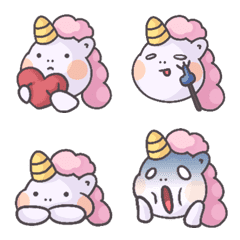 Big White Unicorn emoji