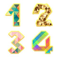 Number classic colourful emoji