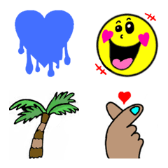 simple colorful iroiro emoji