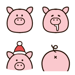 Piglet emoji that can be used every day.