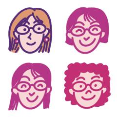 Women wearing glasses.