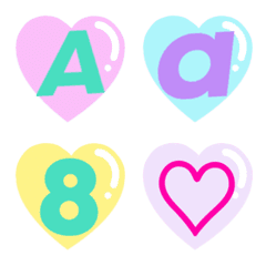 ABC / Number cute emoji