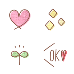 Simple cute emoji Pastel colour 2