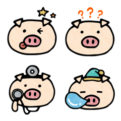 Cute Pig Emoji ver.2