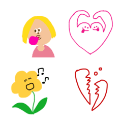Moving colorful and pop emoji2