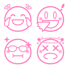 PINK FACE うごく絵文字