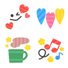 Colorful striped emoji