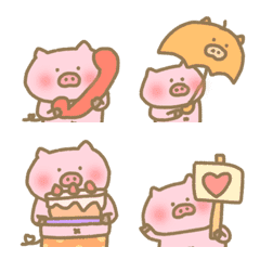 อิโมจิไลน์ useful cute kawai basic pig basic funny