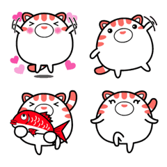 "Cute Momoneko" animation Emoji sticker