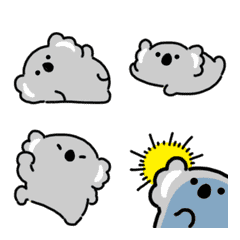Moving koala emoji