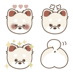 Pomeranian Emoji1(cream)