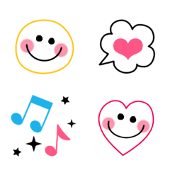colorful pop smiley face Animation