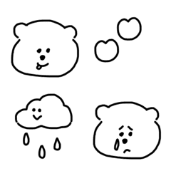Bear emoji background transparent