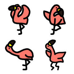 emoji flamingo