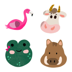 Emoji animals cartoon