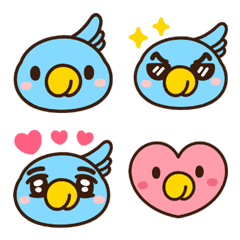 小藍鸚鵡表情貼