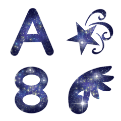 Glitter Galaxy 01 Emoji