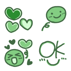 Everyday green Emoji(2)