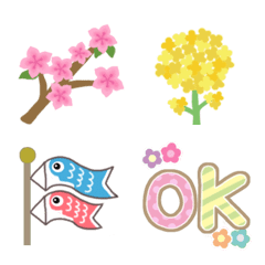 Spring animation emoji (Japanese)
