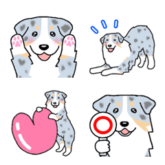 Dog Emoji Australian Shepherd