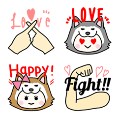 Colorful Wolf Emoji622