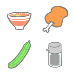 emoji pastel makanan