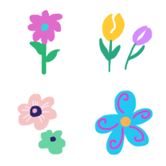 Colorful flower emoji1