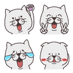 White cats Emoji(revised edition)