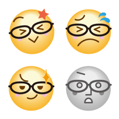 Simple emotion on glasses