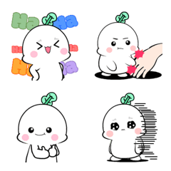 Cute turnip : Animated emoji