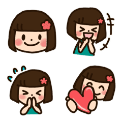 A bob girl daily Emoji(remake ver.)