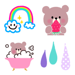 lovely&cute bear moving Emoji