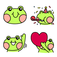 Cute and practical of cute frog emoji
